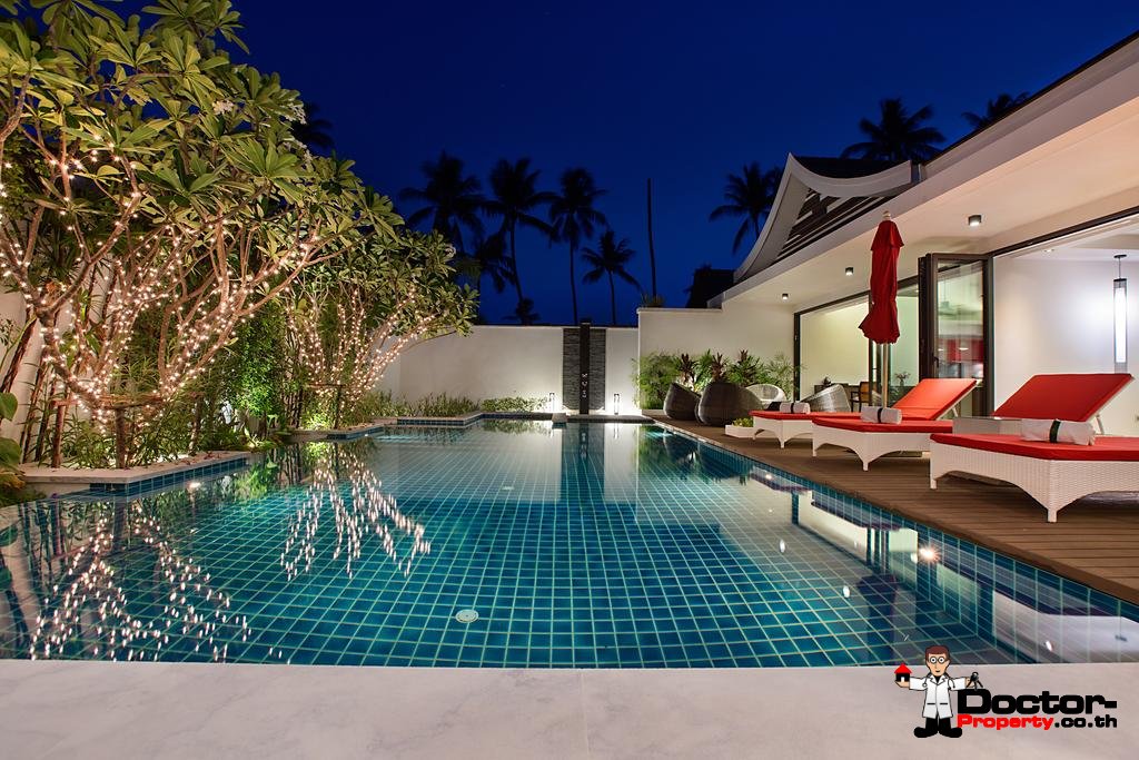 5 Bedroom Pool Villa next to the Beach - Hua Thanon, Koh Samui - For Sale