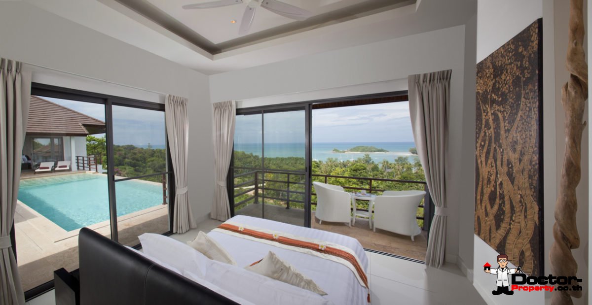 4 Bedroom Sea View Villa - Choeng Mon - Koh Samui - for sale