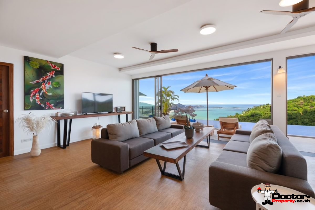 4 Bedroom Pool Villa with Stunning Views - Chaweng Noi, Koh Samui - For Sale