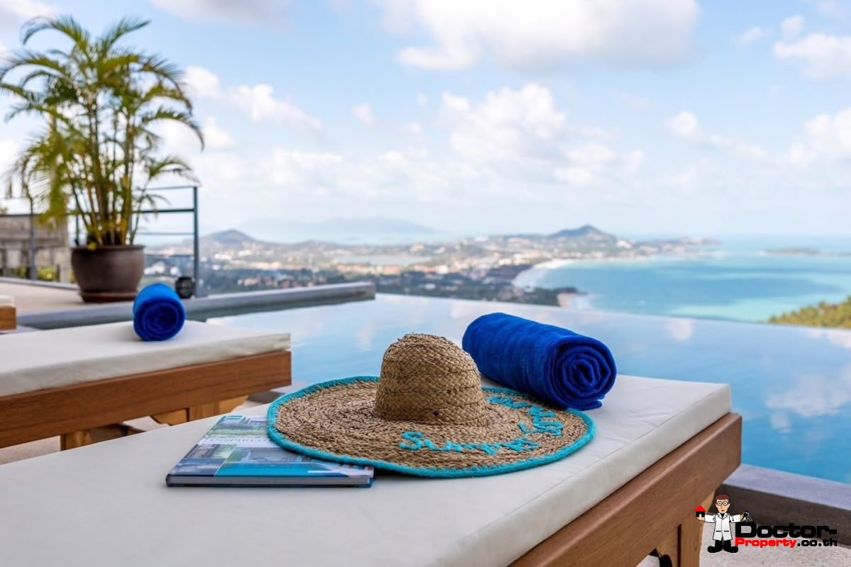 4 Bedroom Pool Villa with Stunning Views - Chaweng Noi, Koh Samui - For Sale