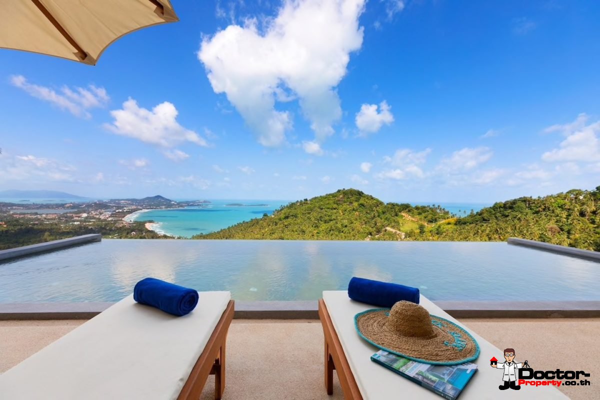 4 Bedroom Pool Villa with Stunning Views - Chaweng Noi, Koh Samui - For Sale