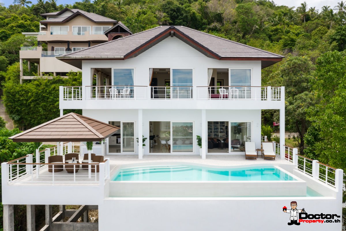 4 Bedroom Villa with Pool, Sea View - Bo Phut, Koh Samui - For Sale