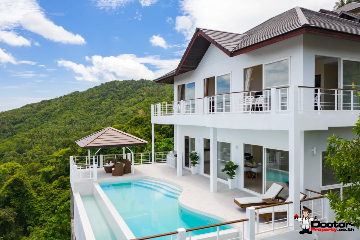 4 Bedroom Villa with Pool, Sea View - Bo Phut, Koh Samui - For Sale