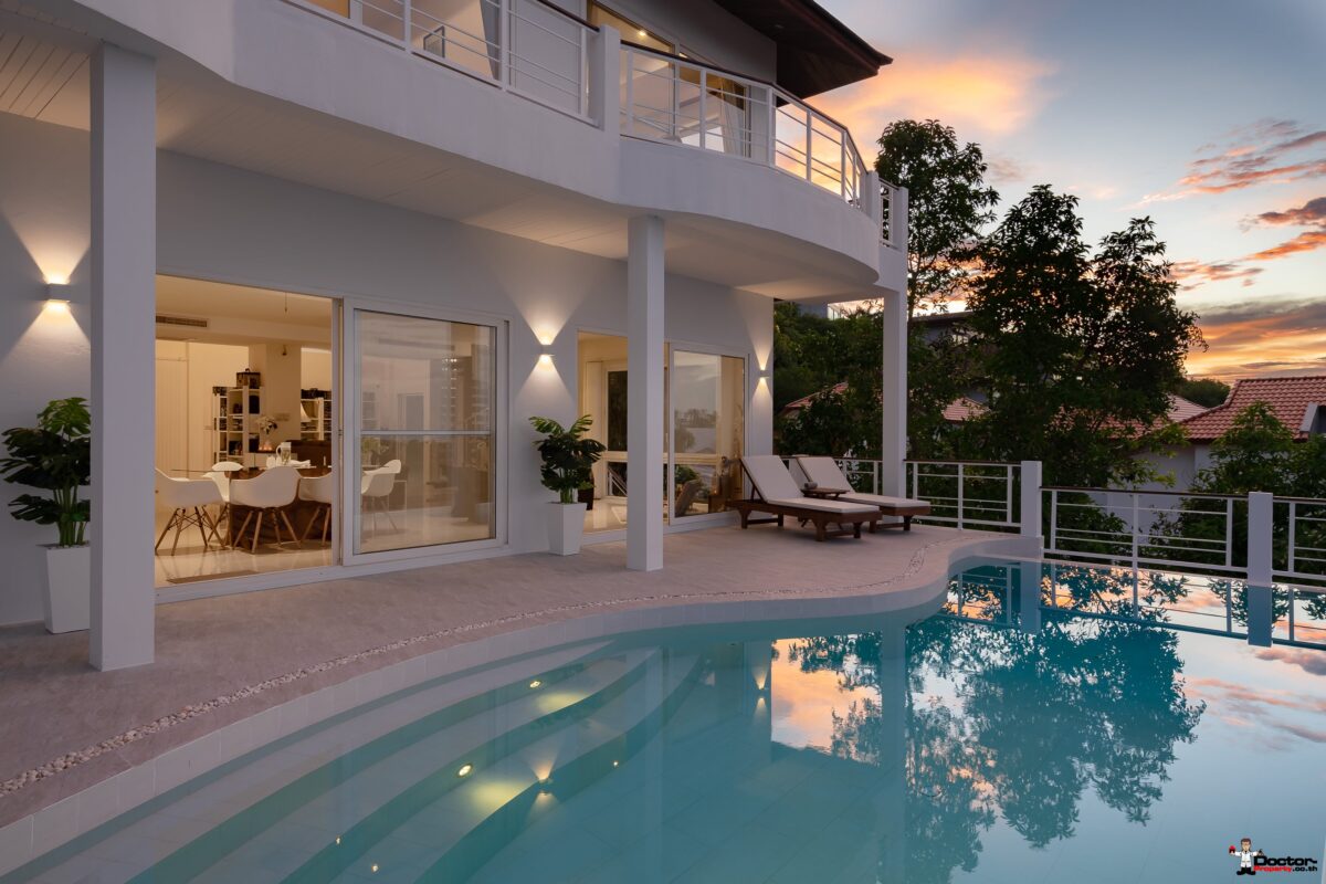 4 Bedroom Villa with Pool, Sea View - Bo Phut, Koh Samui - For Sale
