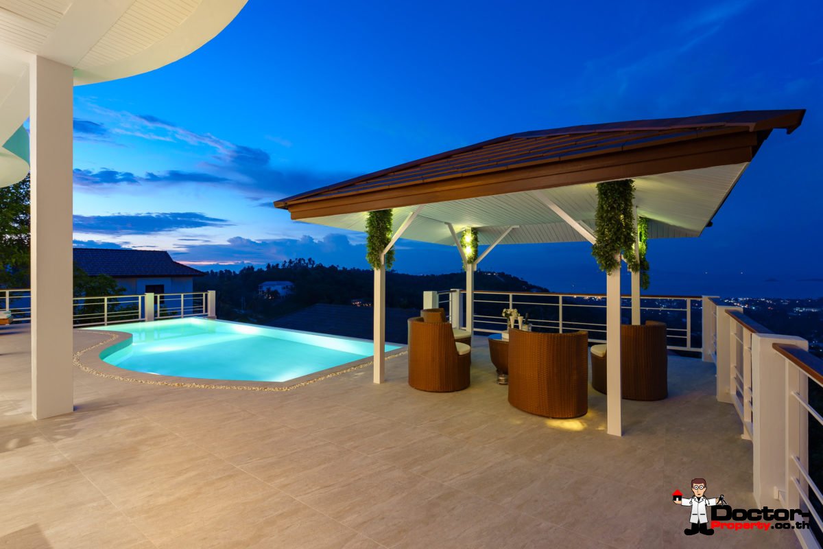 4 Bedroom Villa with Pool, Sea View - Bo Phut, Koh Samui - For Sale