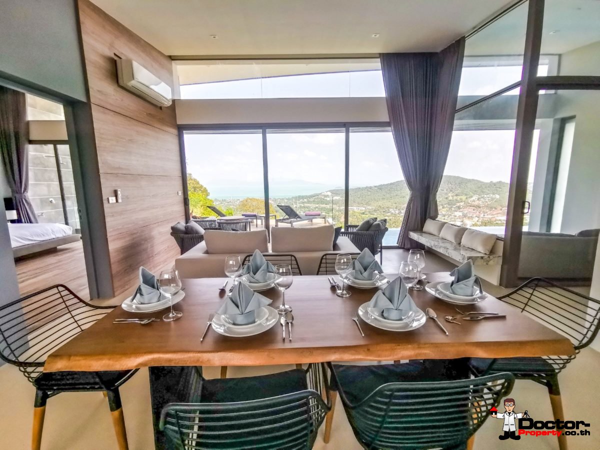 New 3 Bedroom Villa with Sea View in BoPhut - Koh Samui - For Sale