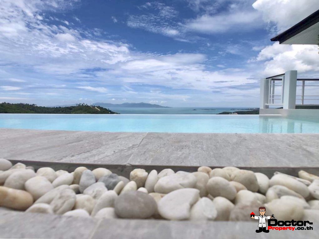 4 Bedroom Villa with Pool, Sea View - Bo Phut, Koh Samui - For Sale
