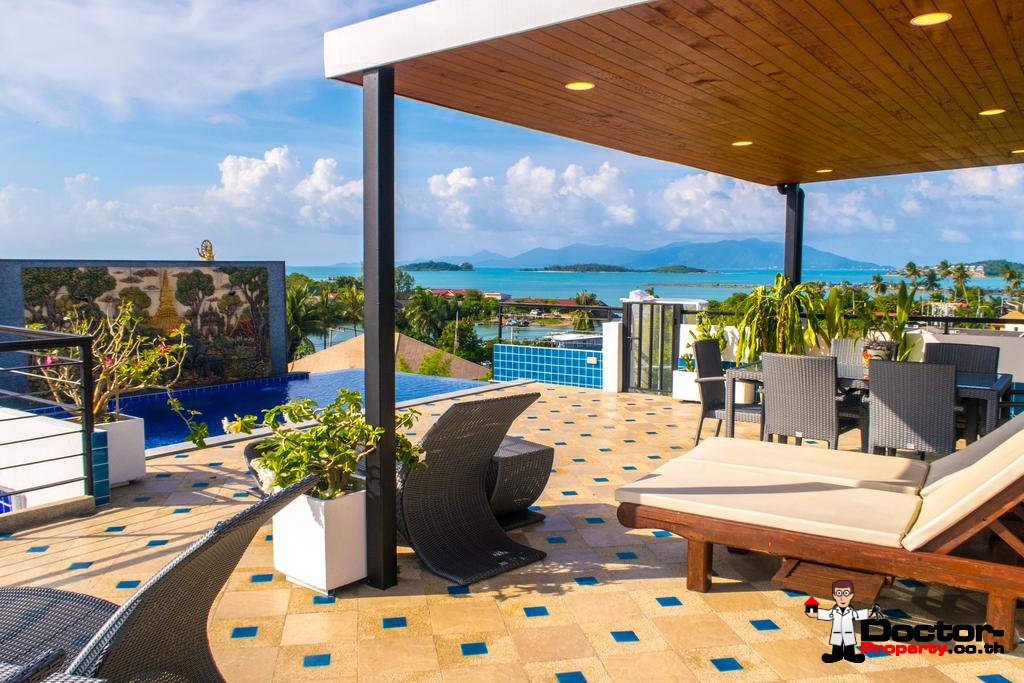 6 Bedroom Villa with Sea View - Bang Rak - Koh Samui - for sale