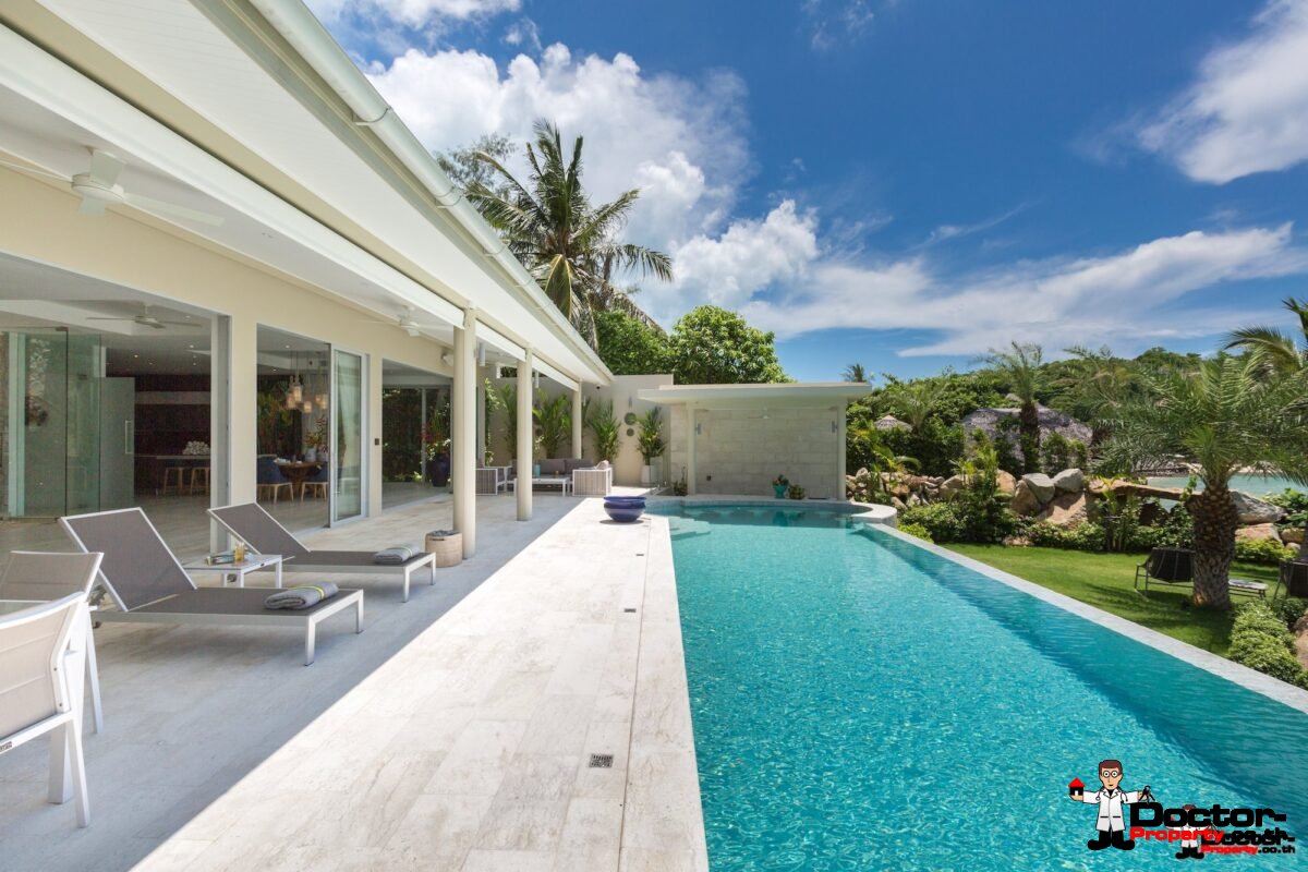 Stunning Beachfront 5 Bedroom Pool Villa - Plai Laem, Koh Samui - For Sale