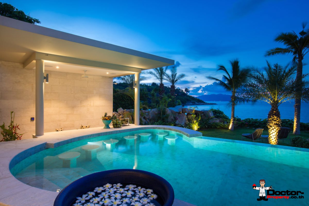Stunning Beachfront 5 Bedroom Pool Villa - Plai Laem, Koh Samui - For Sale