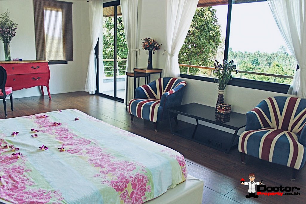 3 Bedroom Pool Villa with Sea view - Mae Nam, Koh Samui - For Sale