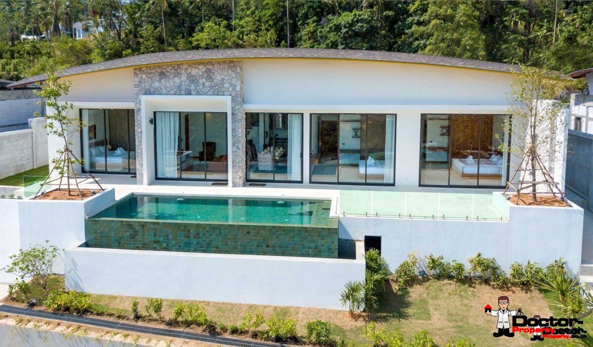 New 3 Bedroom Villa with Sea View - Mae Nam - Koh Samui for sale