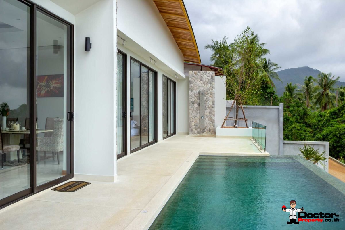 New 3 Bedroom Villa with Sea View - Mae Nam - Koh Samui for sale