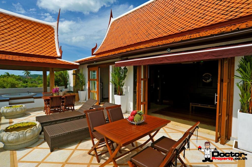 Traditional 6 Bedroom Villa with Sea View - Bang Rak - Koh Samui