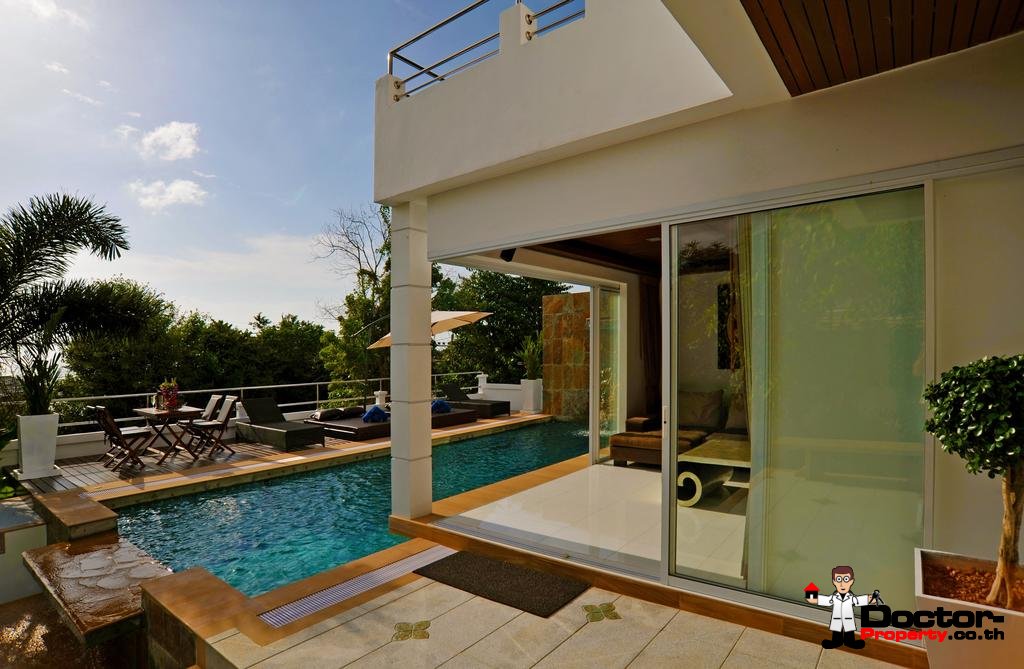 Traditional 6 Bedroom Villa with Sea View - Bang Rak - Koh Samui