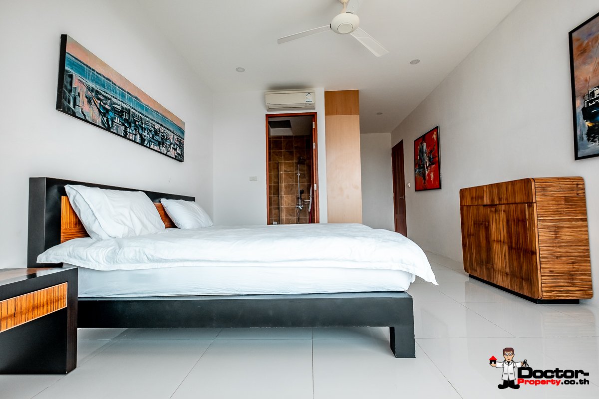 3 Bedroom Twin Villa, Sea View, Pool - Bang Rak, Koh Samui - For Sale