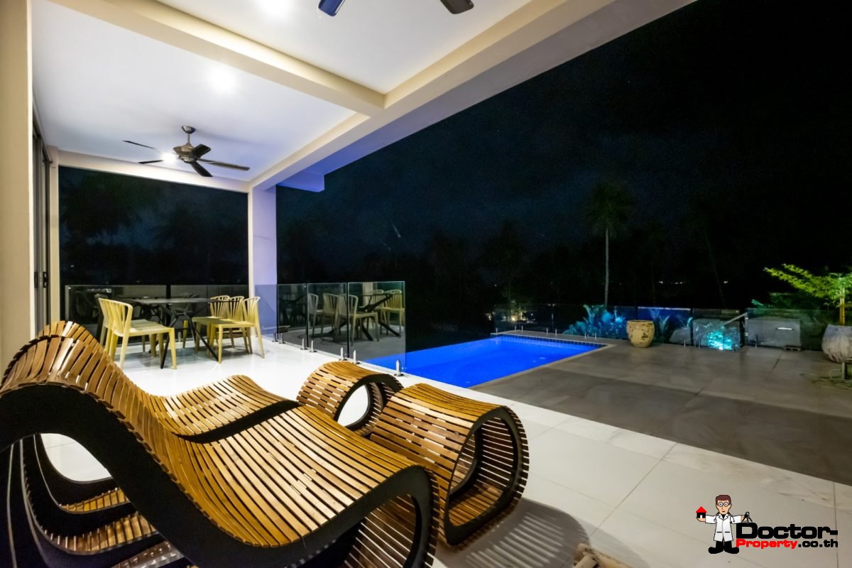 3 Bedroom Twin Villa, Sea View, Pool - Bang Rak, Koh Samui - For Sale