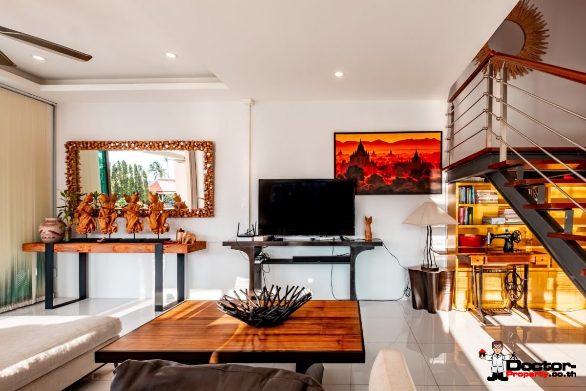 3 Bedroom Twin Villa, Sea View, Pool - Bang Rak, Koh Samui - For Sale