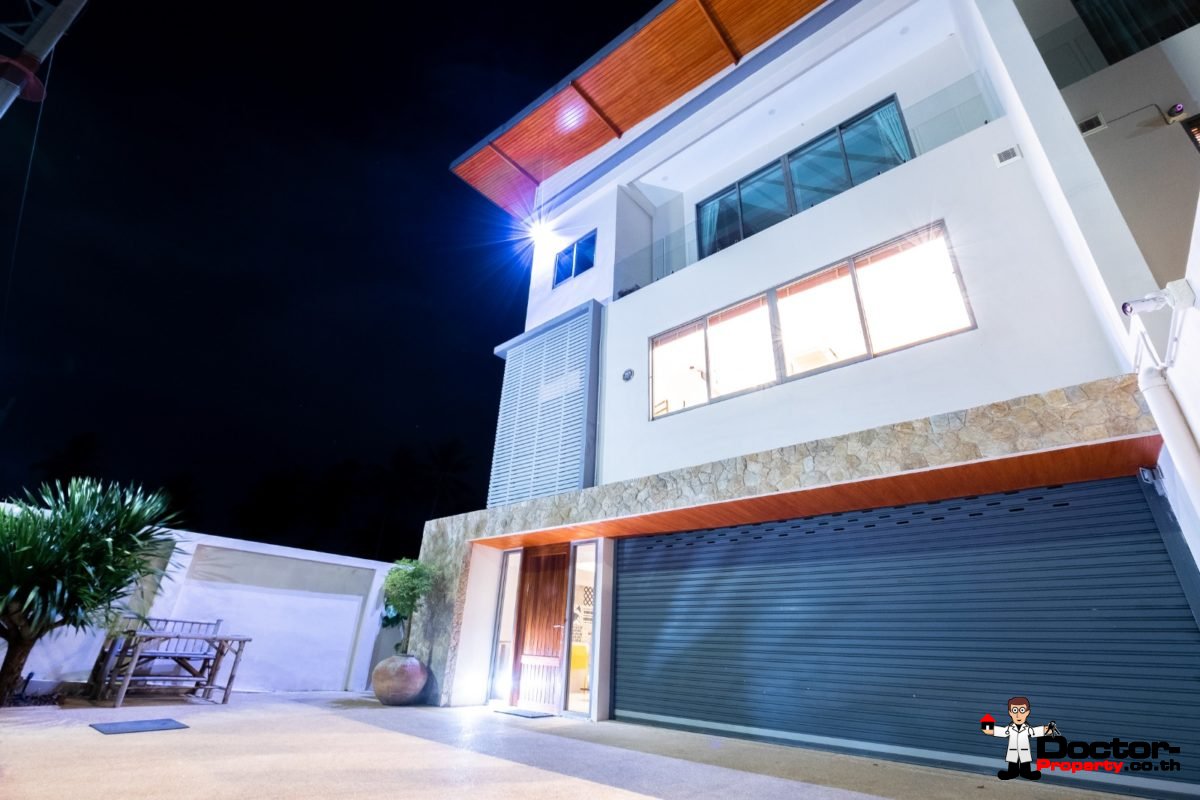 3 Bedroom Twin Villa, Sea View, Pool - Bang Rak, Koh Samui - For Sale