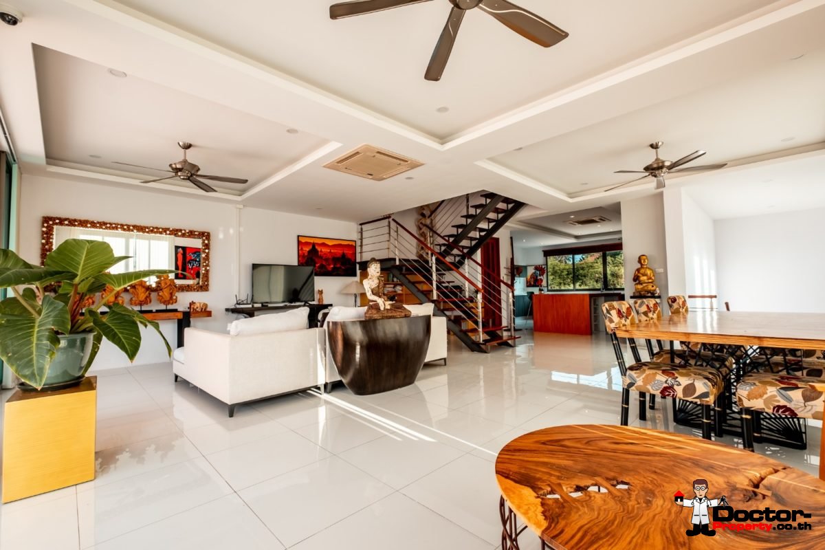 3 Bedroom Twin Villa, Sea View, Pool - Bang Rak, Koh Samui - For Sale