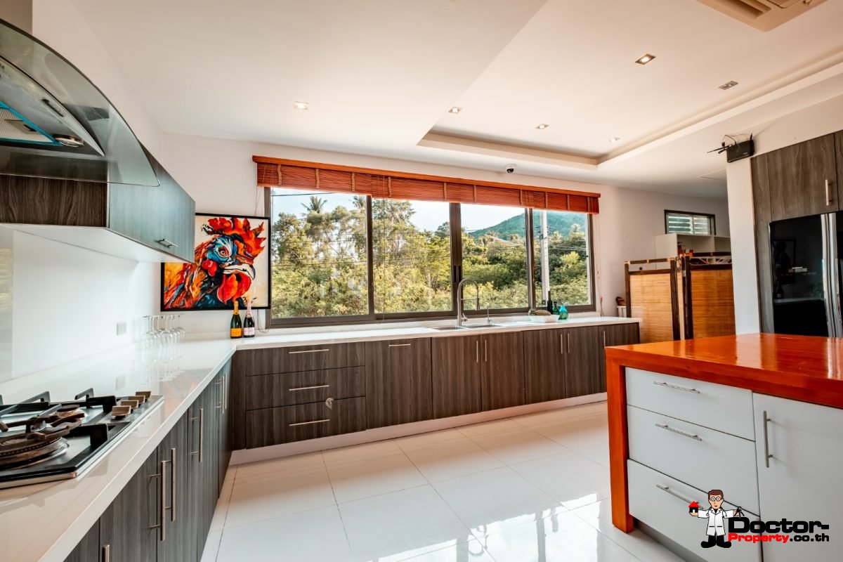 3 Bedroom Twin Villa, Sea View, Pool - Bang Rak, Koh Samui - For Sale