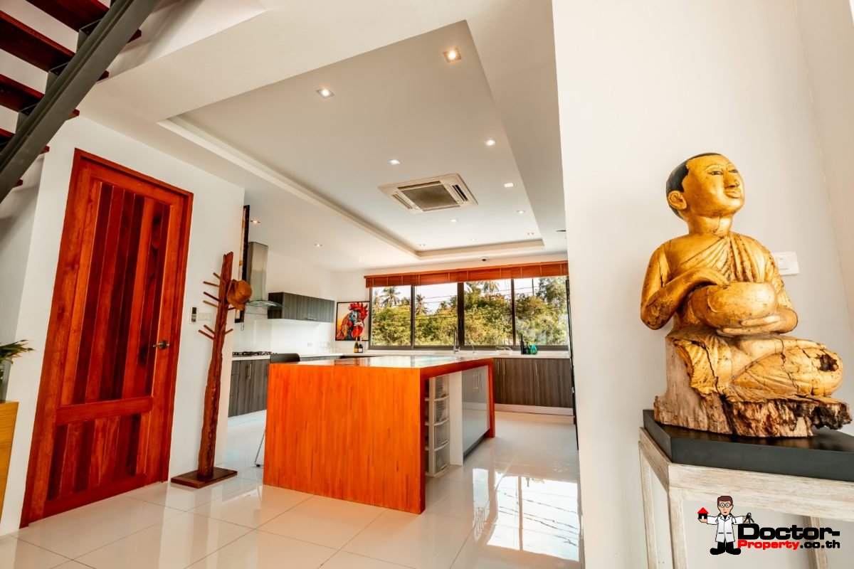 3 Bedroom Twin Villa, Sea View, Pool - Bang Rak, Koh Samui - For Sale