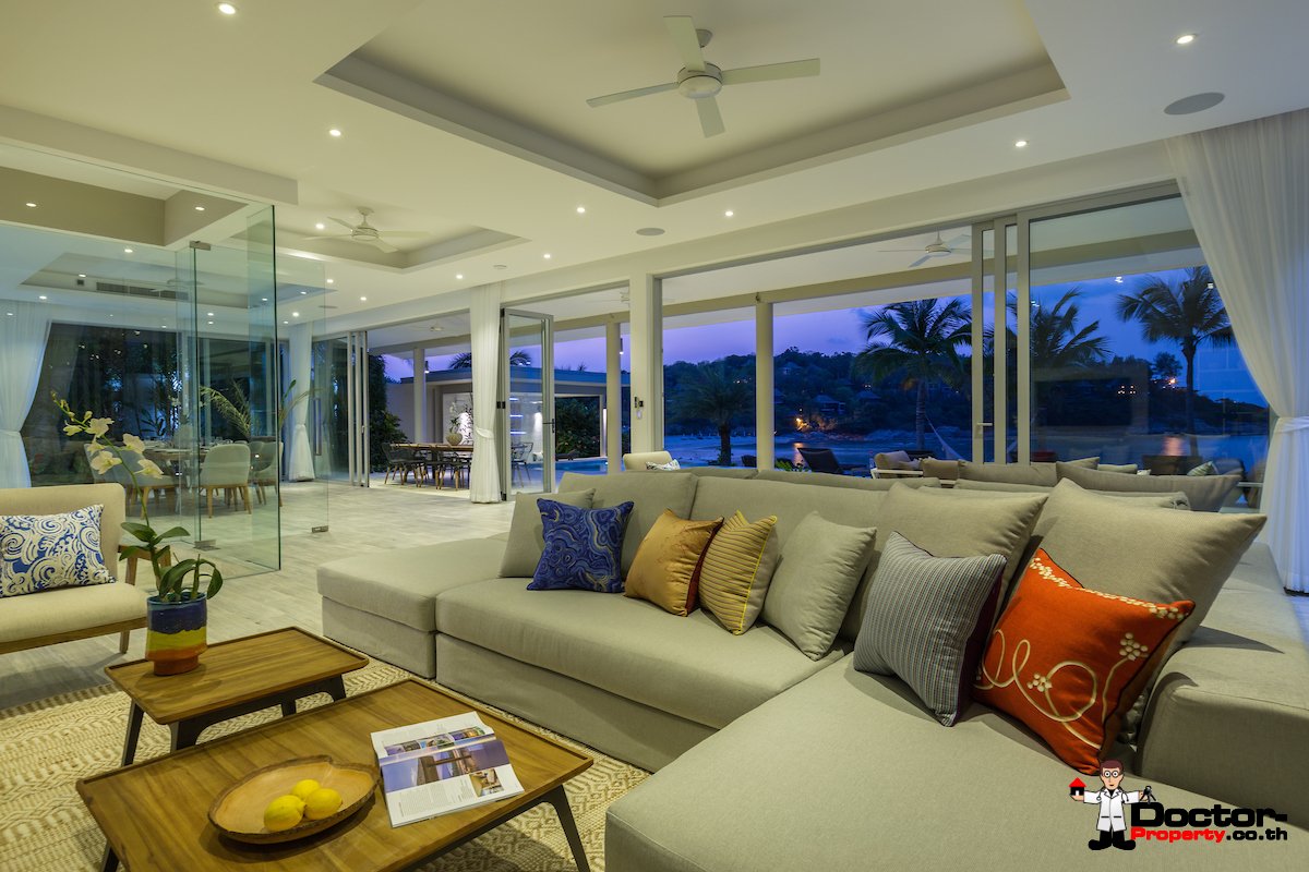 Luxury Beachfront 5 Bedroom Pool Villa - Plai Laem, Koh Samui - For Sale