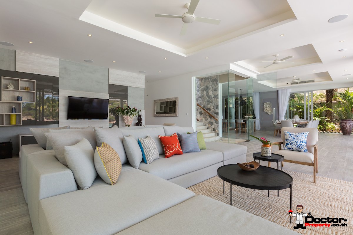 Luxury Beachfront 5 Bedroom Pool Villa - Plai Laem, Koh Samui - For Sale