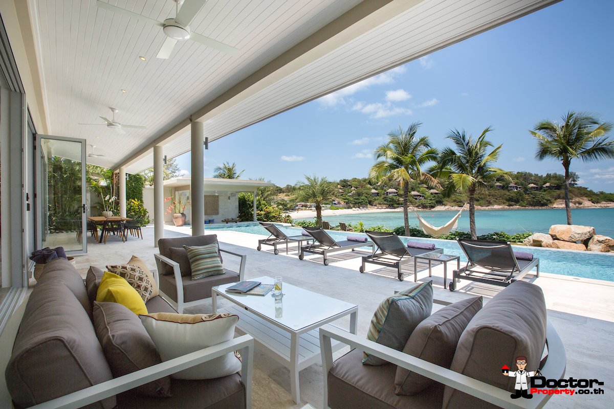 Luxury Beachfront 5 Bedroom Pool Villa - Plai Laem, Koh Samui - For Sale