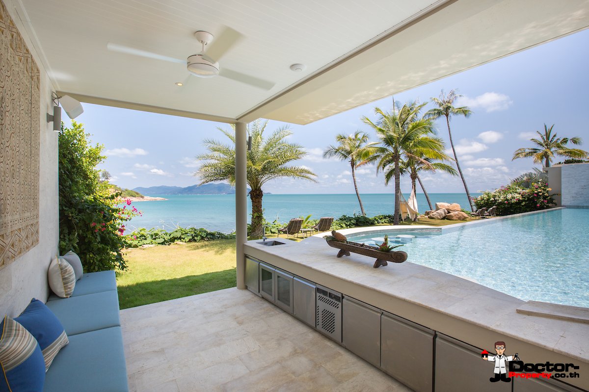 Luxury Beachfront 5 Bedroom Pool Villa - Plai Laem, Koh Samui - For Sale