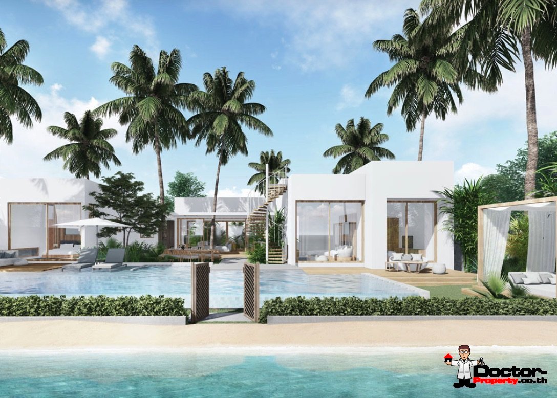 Stunning 4 Bedroom Beachfront Villa - Bang Rak - Koh Samui - for sale