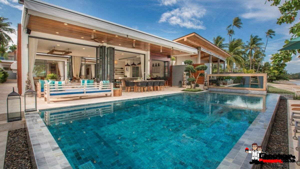 Amazing Beachfront Villa - 6 Bedrooms - Laem Por - Koh Samui - for sale