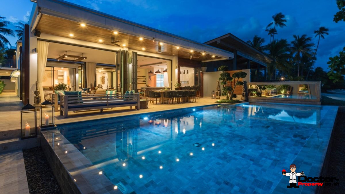 Amazing Beachfront Villa - 6 Bedrooms - Laem Por - Koh Samui - for sale