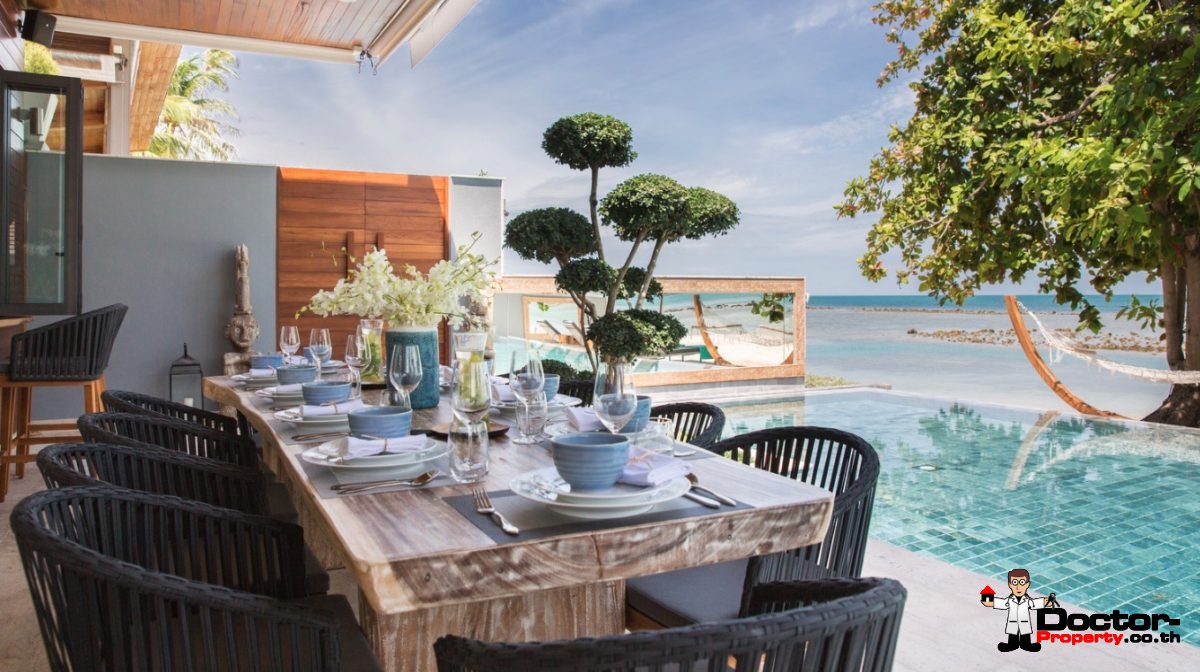 Amazing Beachfront Villa - 6 Bedrooms - Laem Por - Koh Samui - for sale