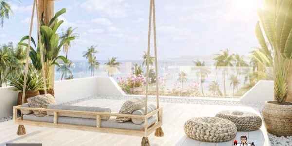 New 3 Bedroom Villa with Sea View - Bang Rak - Koh Samui - for sale