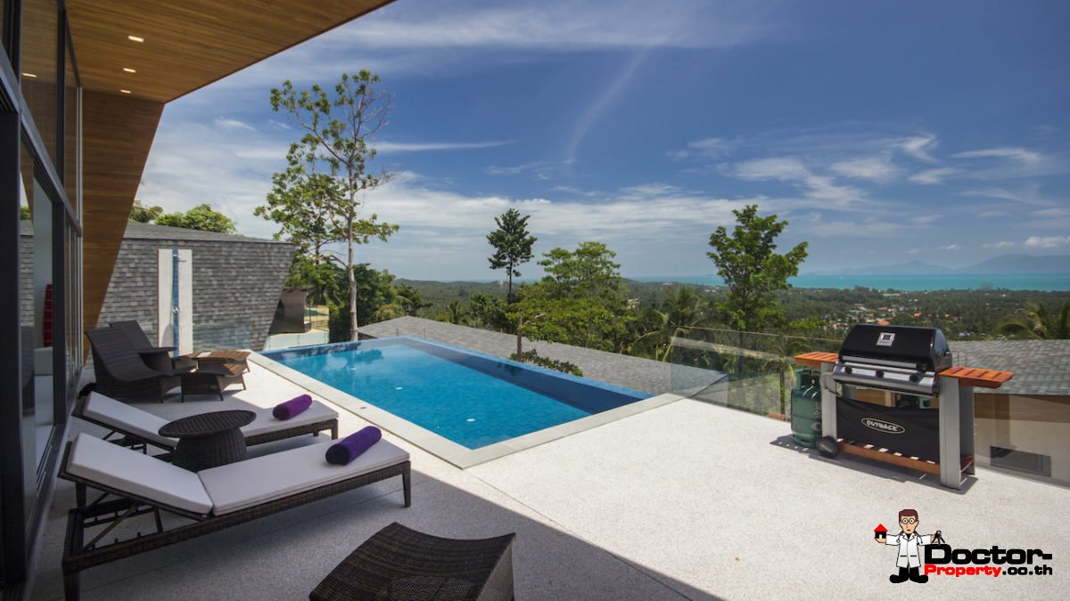 4 Bedroom Sea View Pool Villa - Mae Nam, Koh Samui - For Sale