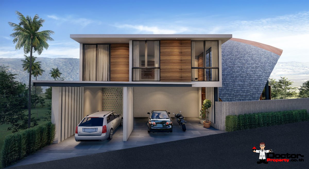 New 4 Bedroom Villa with Pool, Sea View - Laem Sett, Koh Samui - For Sale