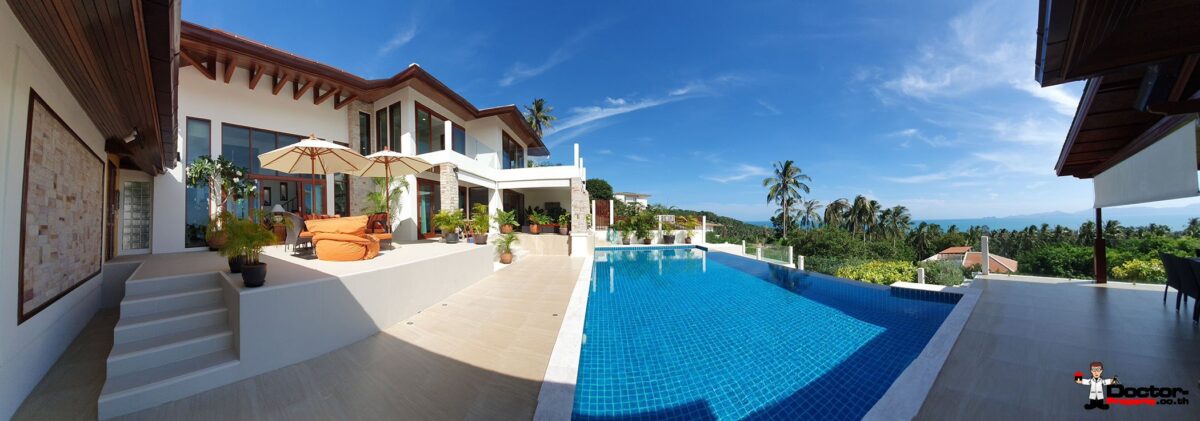 4 Bedroom Pool Villa with Seaview - Bang Por, Koh Samui - For Sale
