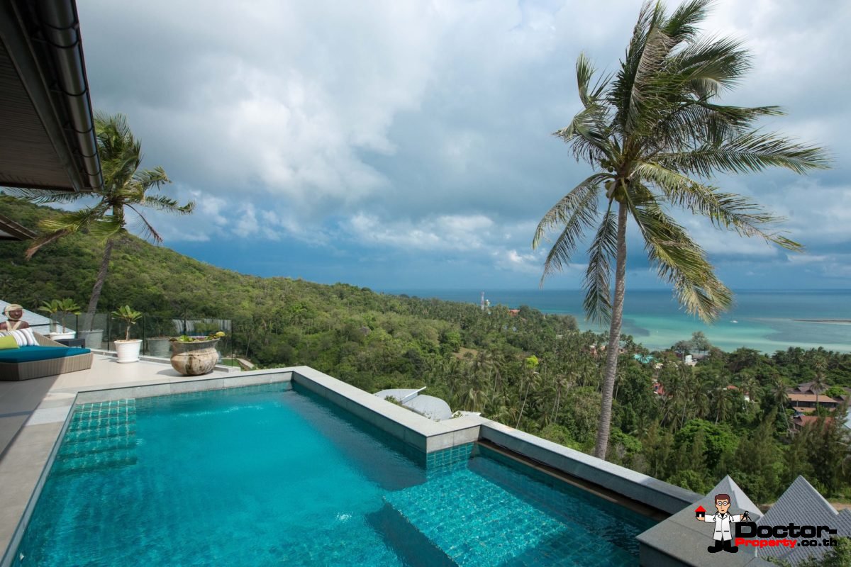 4 Bedroom Pool Villa with Sea View - Hua Thanon, Koh Samui - For Sale
