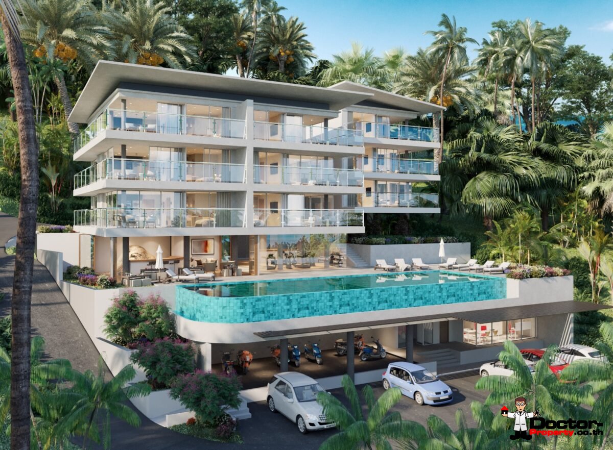New 2 Bedroom Apartment with Sea View – Bang Por – Koh Samui