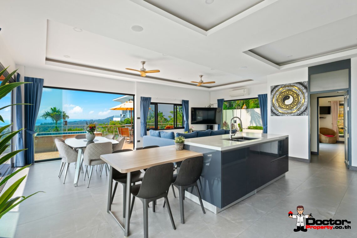 4 Bedroom Sea View Villa – Lamai, Koh Samui – For Sale