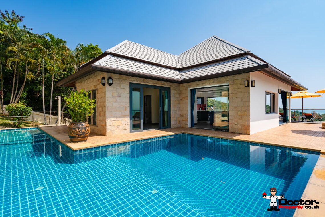 4 Bedroom Sea View Villa – Lamai, Koh Samui – For Sale