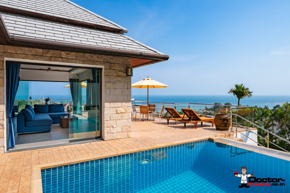 4 Bedroom Sea View Villa – Lamai, Koh Samui – For Sale