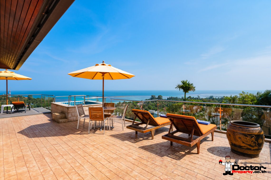 4 Bedroom Sea View Villa – Lamai, Koh Samui – For Sale