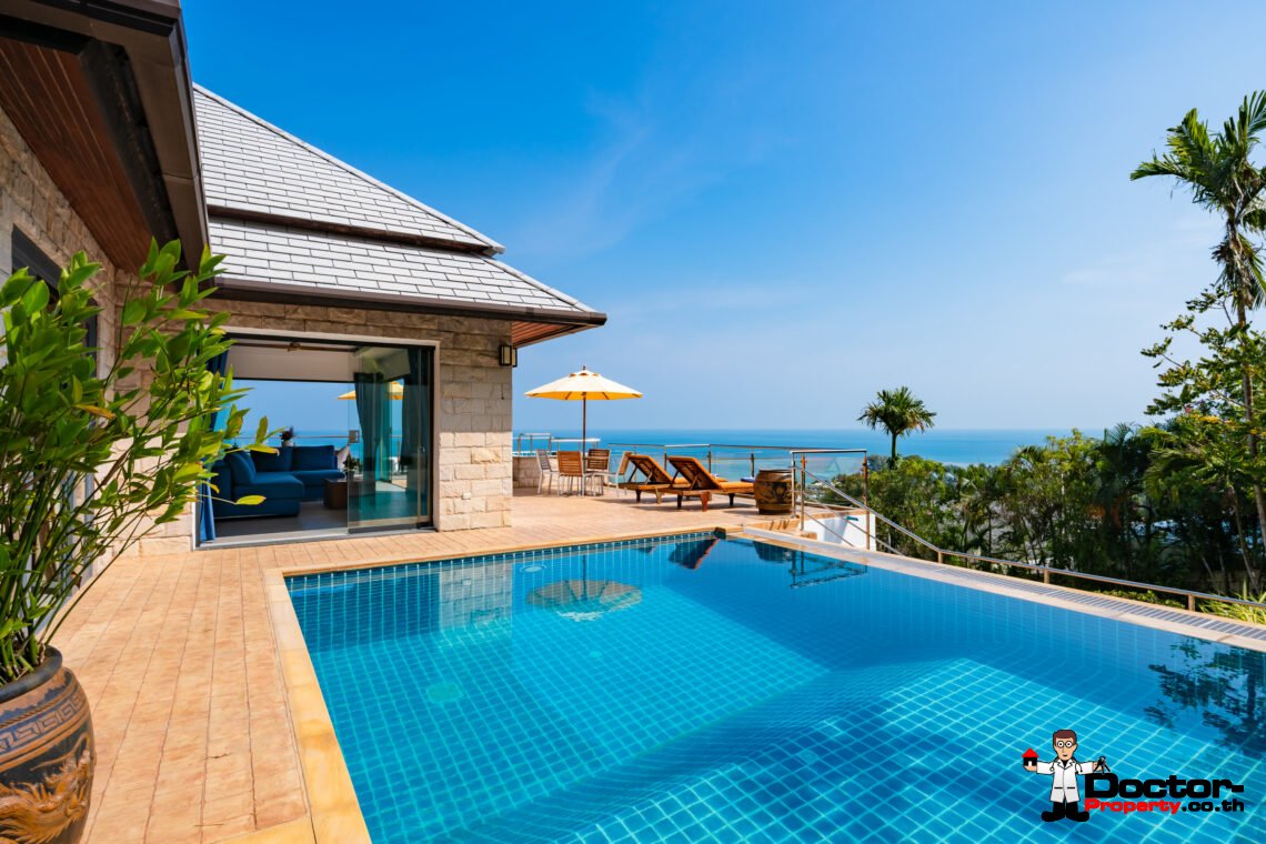 4 Bedroom Sea View Villa – Lamai, Koh Samui – For Sale