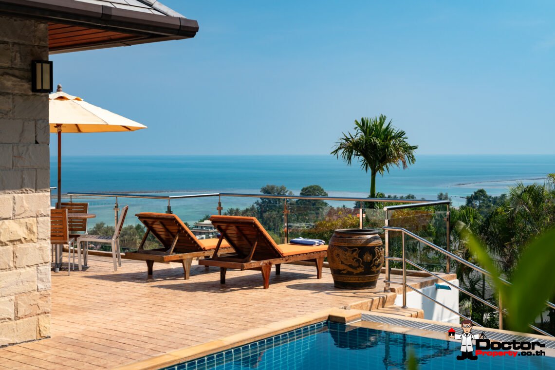 4 Bedroom Sea View Villa – Lamai, Koh Samui – For Sale