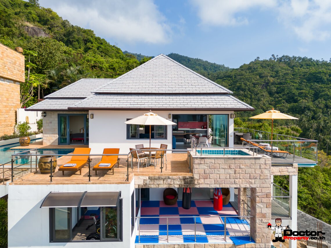 4 Bedroom Sea View Villa – Lamai, Koh Samui – For Sale