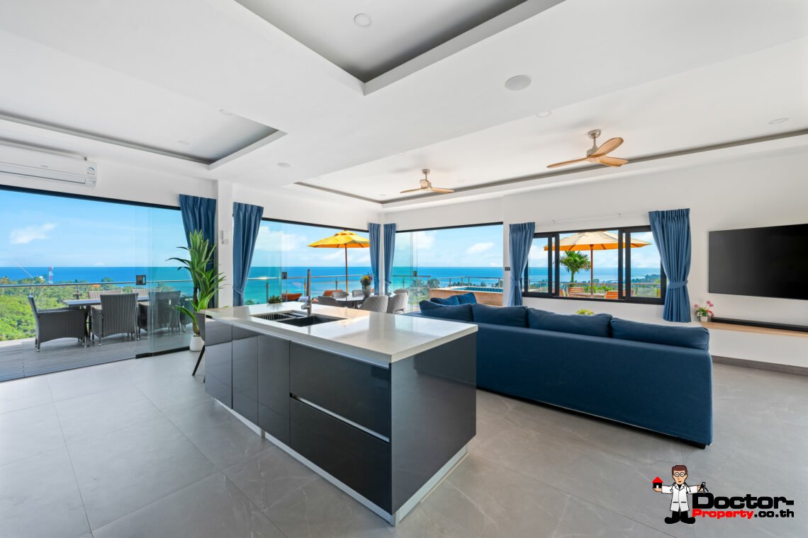 4 Bedroom Sea View Villa – Lamai, Koh Samui – For Sale