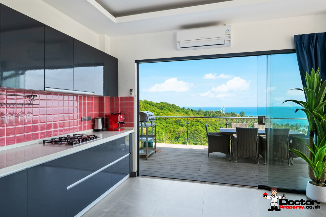 4 Bedroom Sea View Villa – Lamai, Koh Samui – For Sale