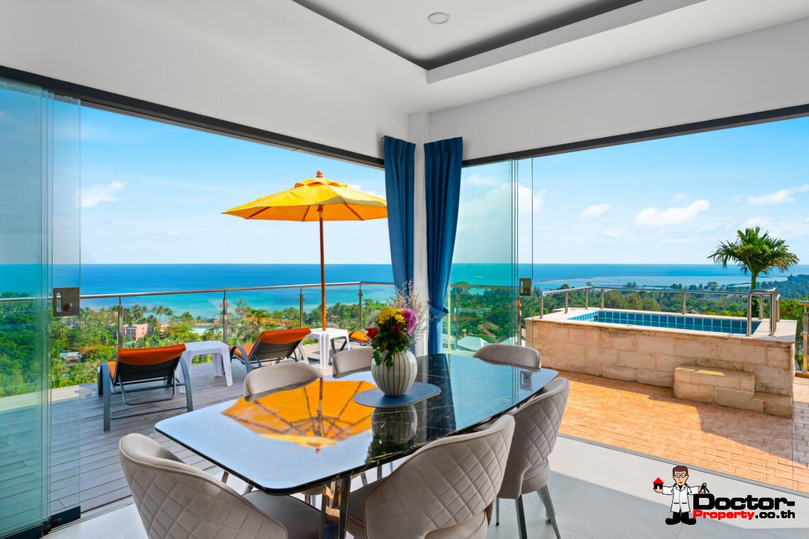4 Bedroom Sea View Villa – Lamai, Koh Samui – For Sale